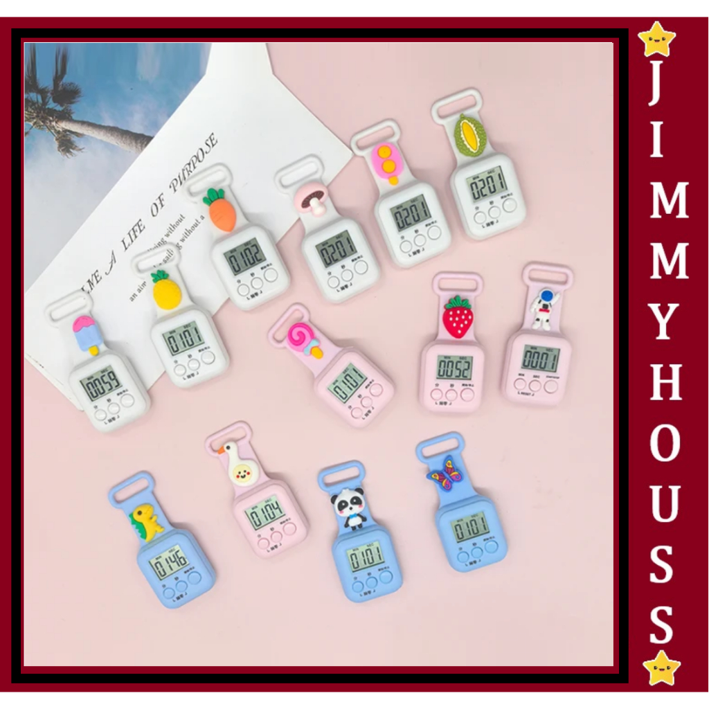 ELECTRONIC TIMER Mini Cartoon Timer Countdown Stopwatches | Shopee ...