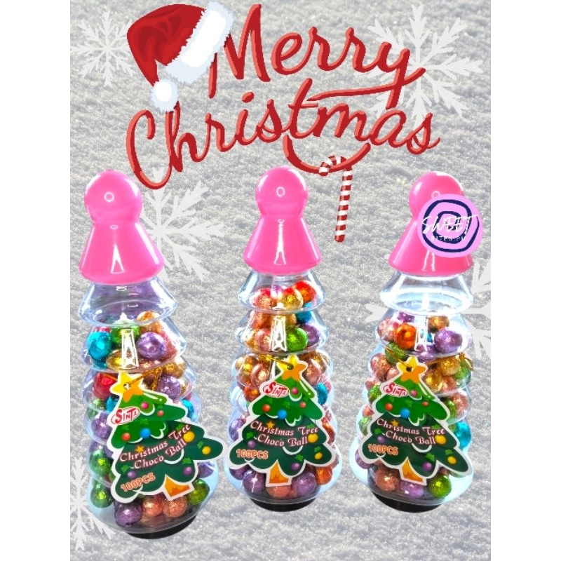 100 PCS CHRISTMAS TREE CHOCO BALLS / SWAK PANINDA / SWAK GIVE AWAYS ...