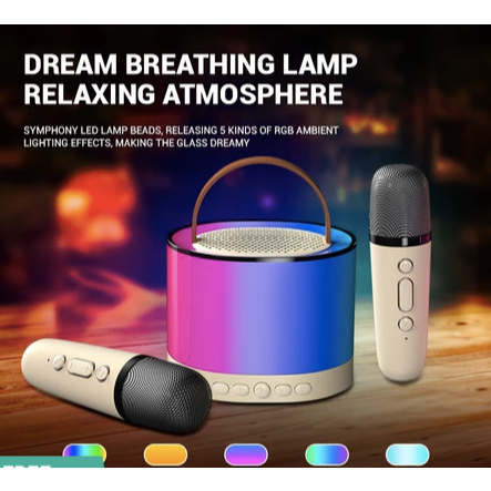 K52 Wireless Bluetooth Home KTV Karaoke Speaker with Dual Microphone ...