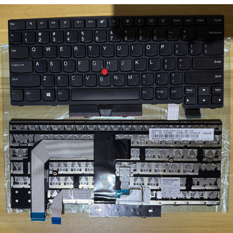 thumbnail image 2 of New US Backlit Keyboard For Lenovo ThinkPad T470 T480 A475 A485 | 01AX528 01AX569 2 of 4