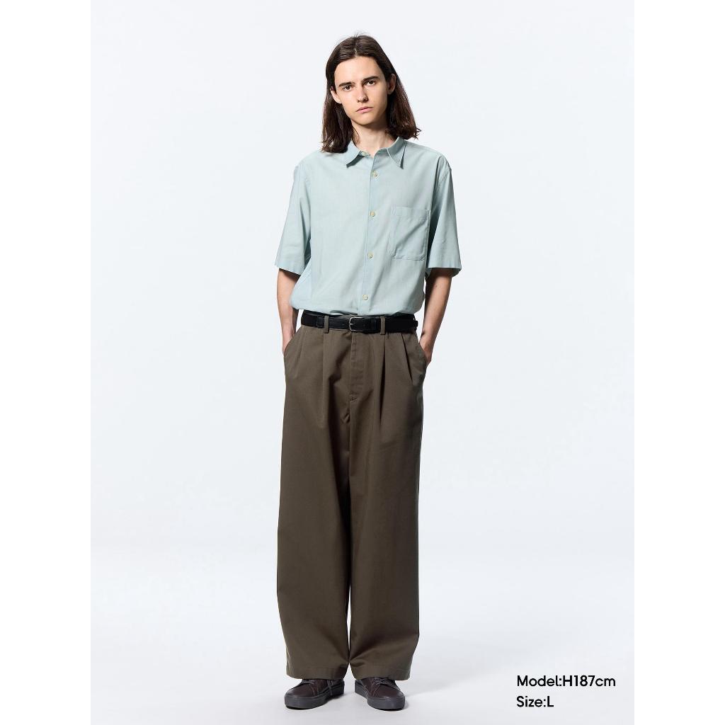 GU Chino Tuck Barrel Pants Q