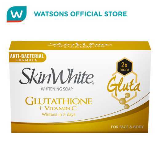 glutathione soap watsons GLUTA C, Face and Body with Dual Antioxidant Defense 120g Achieve a radiant glow with