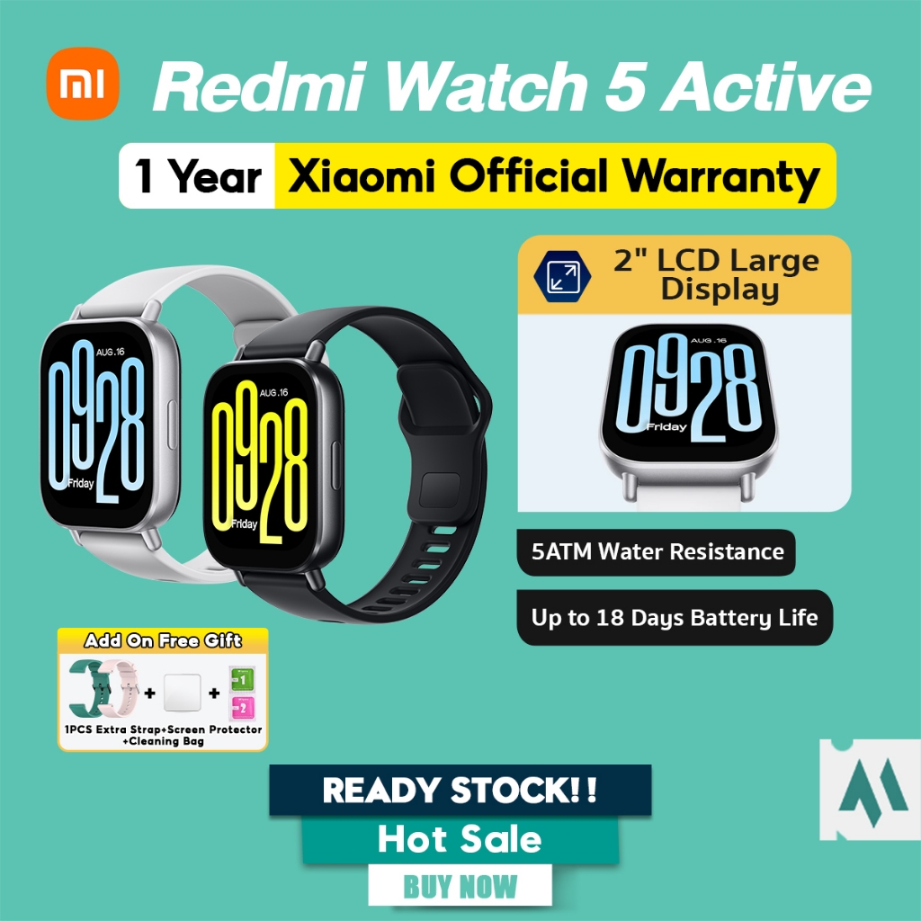 1Year Warranty】Xiaomi Redmi Watch Active 2