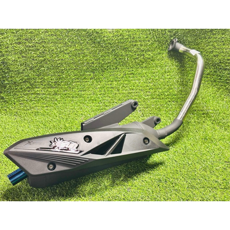 SUN RACING PIPE STAINLESS BLUE TIPMIO BEAT FI STD 55MM CLICK125 ...