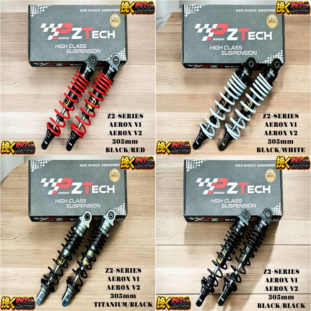 PZ TECH Rear Shock 305mm No Tank Preload Adjustable For Nmax v1 v2 ...