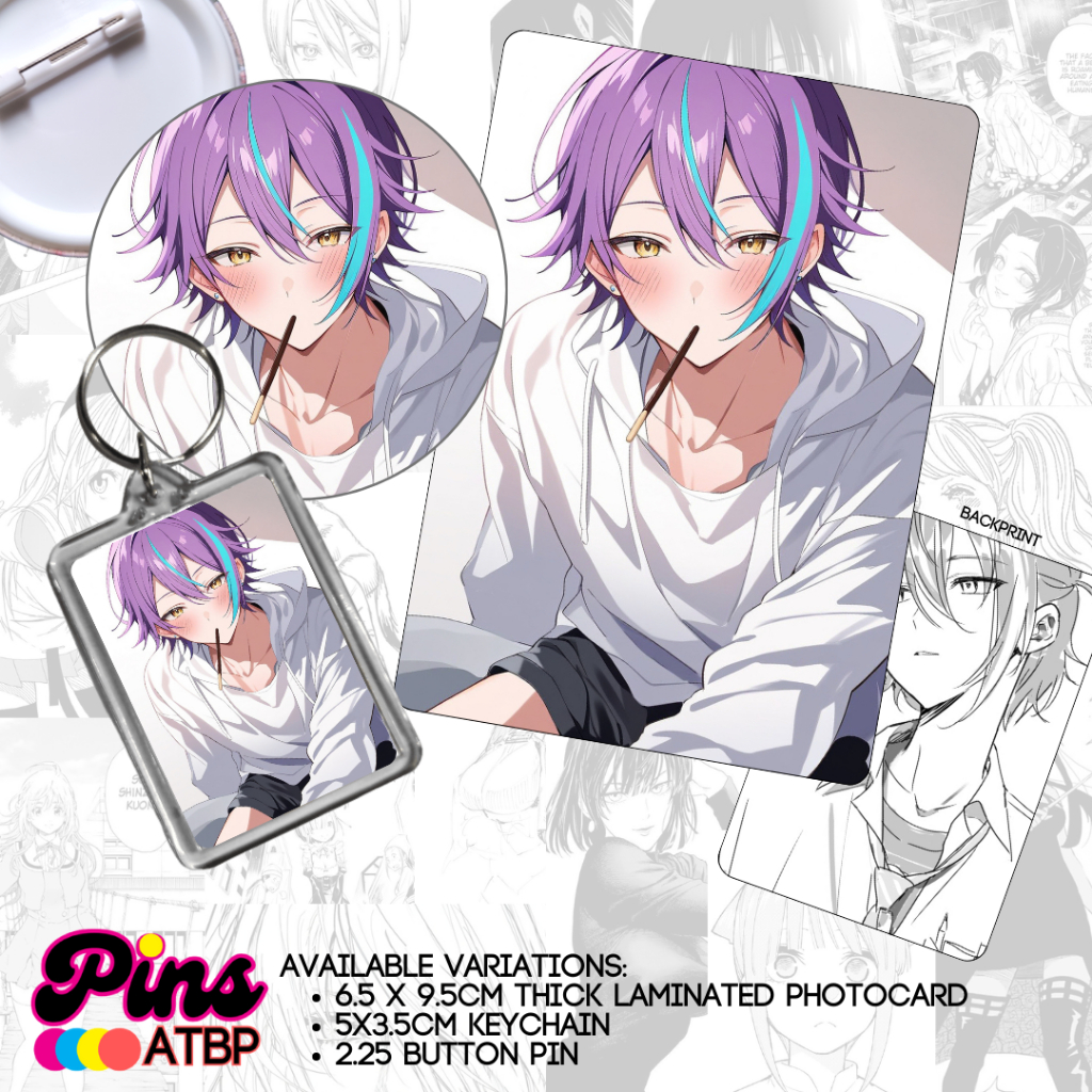 Kamishiro Rui Project SEKAI Anime Collectible Photocard Button Pin ...