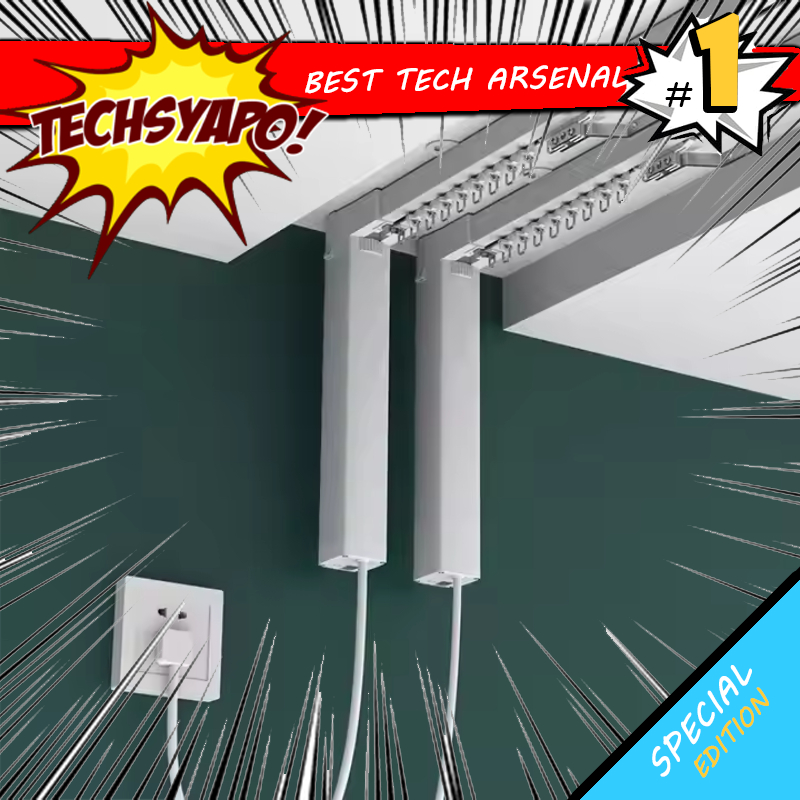 TUYA AUTOMATIC SMART ELECTRIC MOTORIZED CURTAIN RAIL SET ADJUSTABLE ...