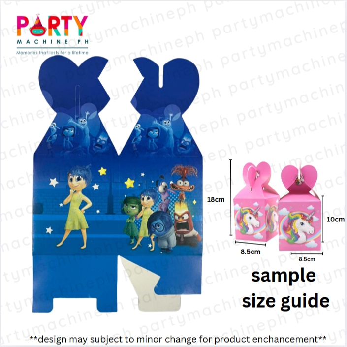 12pcs candy box inside out / inside out loot bags / inside out gift box ...