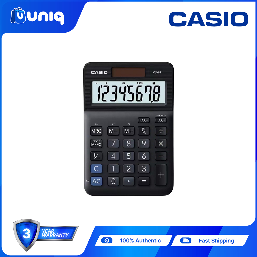 Casio MS-8F Mini Desk Type Calculator | Shopee Philippines
