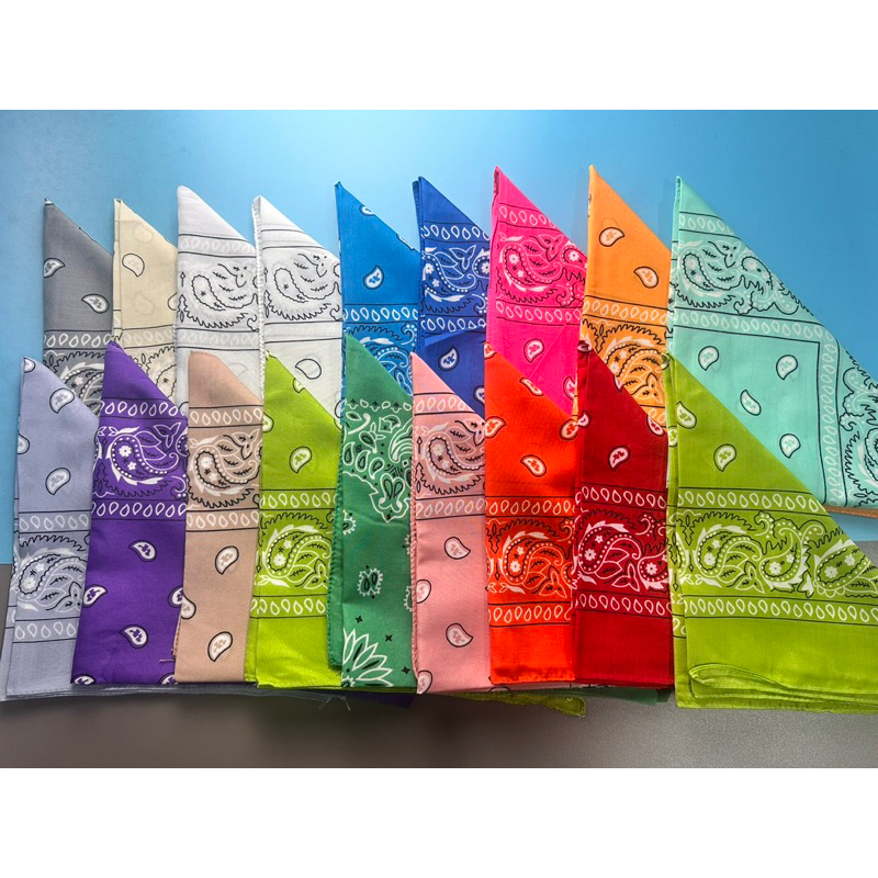1 Piece Scarf Bandana Handkerchief Panyo for Men and Women | Shopee ...