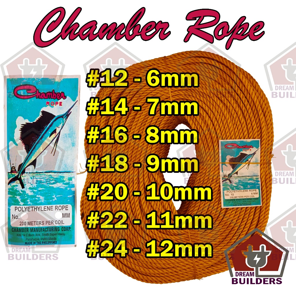 Original!!! Chamber Nylon Rope Sold Per Roll Wholesale!! Big Size 12-24 ...