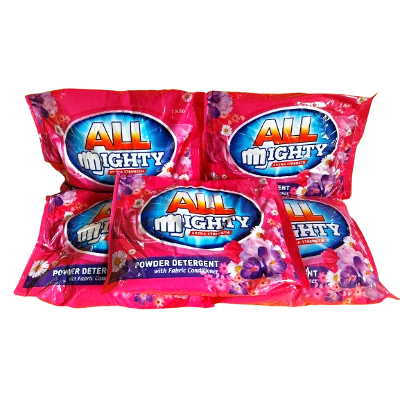 ALL MIGHTY Detergent Powder with Fabric Conditioner 1 Kilogram per Pack ...