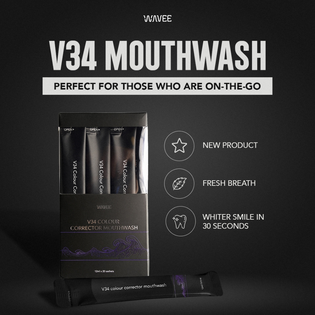[FDA] Wavee v34 Mouthwash / Fresh Breath and Whiter in 30 Seconds ...
