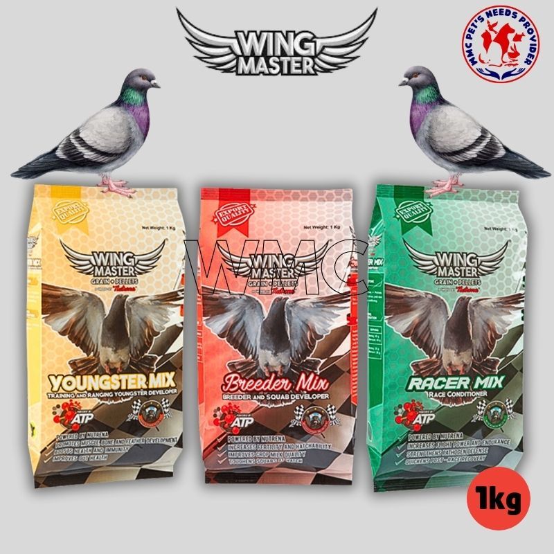 1kg WING MASTER BREEDER MIX YOUNGSTER MIX RACER MIX for Pigeon WMC ...