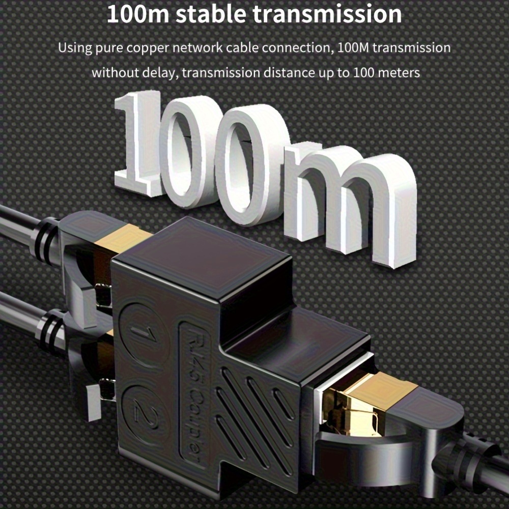 1 To 2 Way RJ45 Coupler (Connects One Device at a Time) LAN Ethernet ...