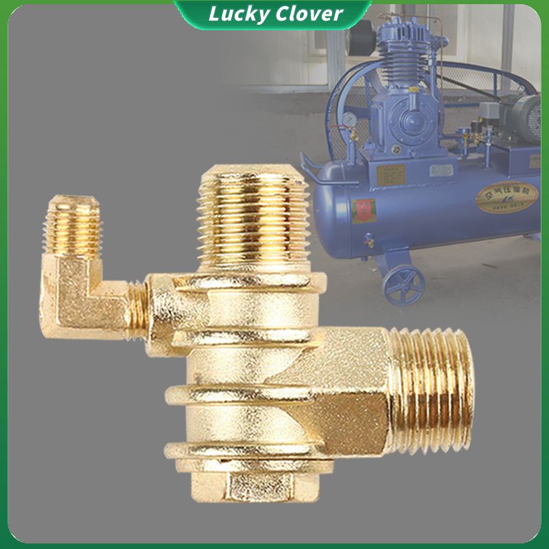 Brass Check Valve 3-Port Male-Threaded Air Compressors Check Valve 20* ...
