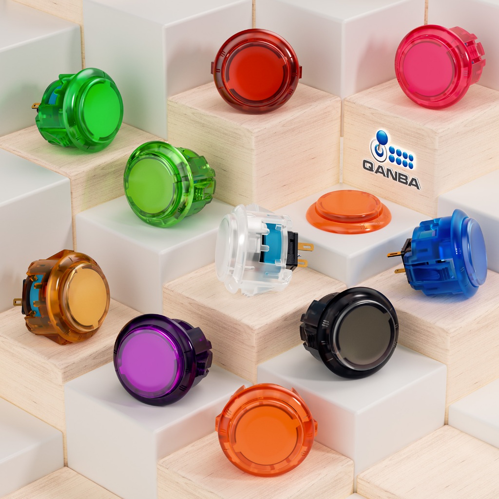 QANBA Gravity KT Clear 30mm Adjustable Throw Mechanical Snap in Arcade ...