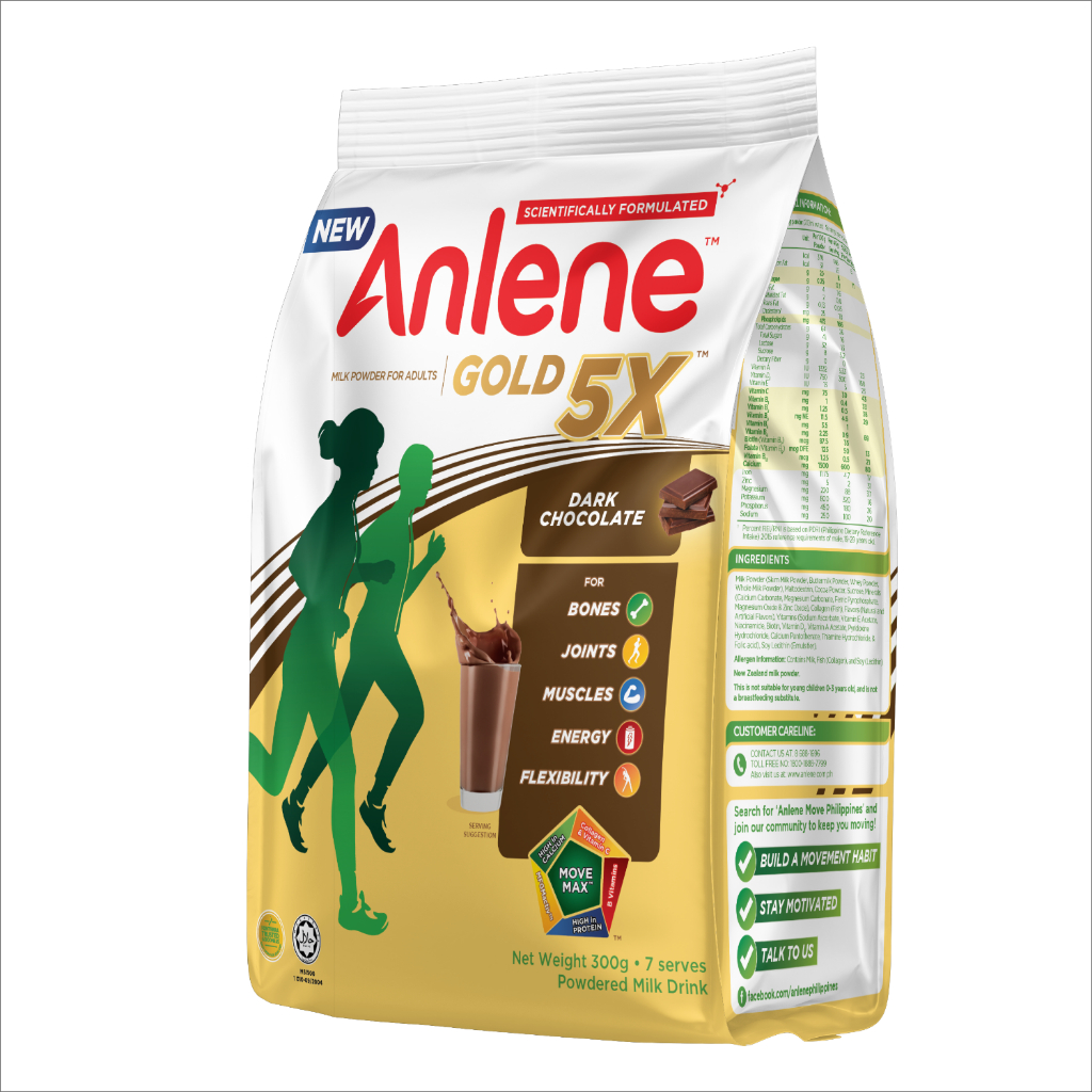 Anlene Gold Movemax Adult Milk Powder Chocolate 300G x2 | Shopee ...