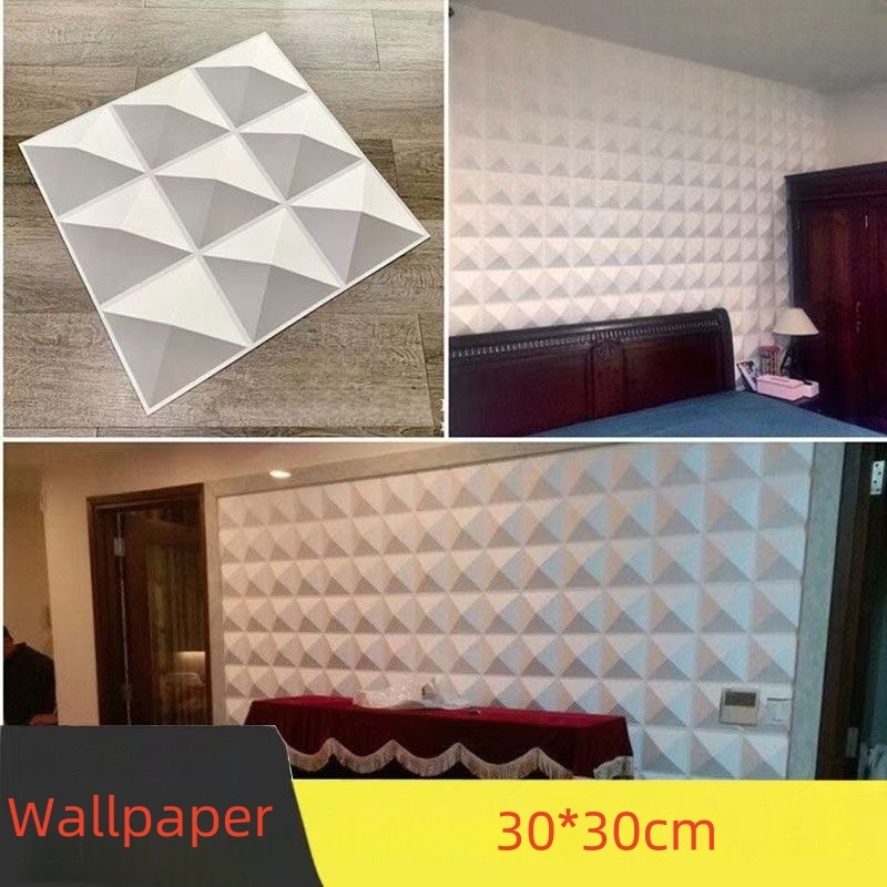 30x30 PVC Wall Panel 3D Backround DIY Wallpaper Design Wall decor Home ...