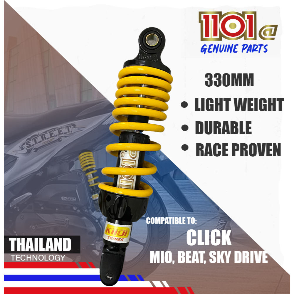 Motolab CLICK, MIO, BEAT, SKY DRIVE Single Rear Shock Absorber 330MM ...