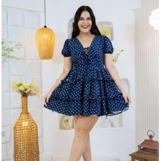 CURVY MNL Kia Plus Size Printed Dress | Shopee Philippines
