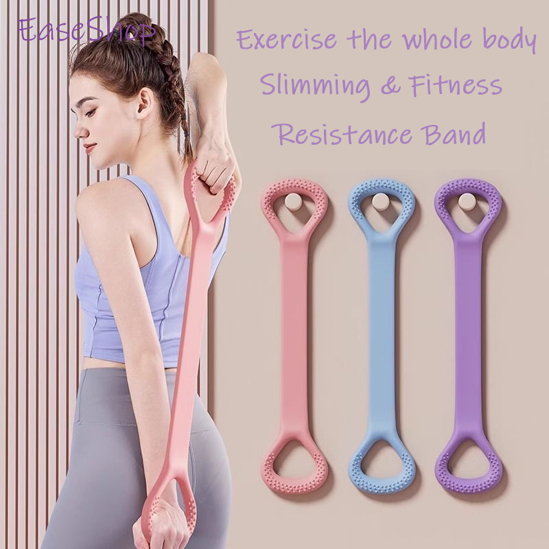 Pull Rope Exercise Rubber Yoga Resistance Band Elastic Tension Rope Gym ...