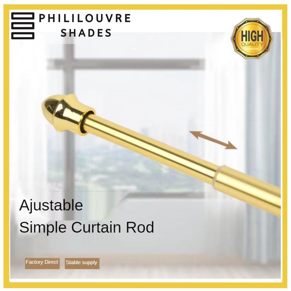 Curtain Rod Adjustable Telescopic Curtain Rod Set, Rod Home Decor 