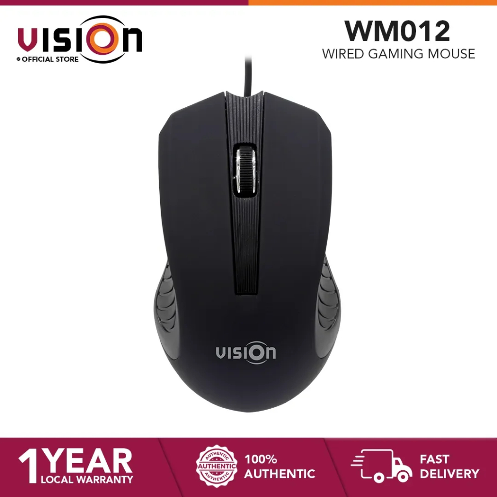 VISION WM012 3D Wired Mouse 140 cm USB Interface 1,000 DPI Resolution ...