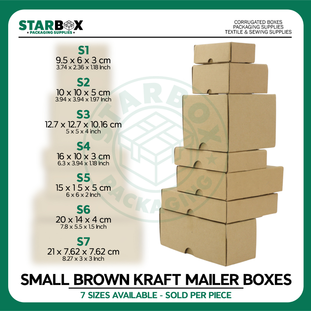 Starbox Small Brown Kraft Mailer Box T-Mailer Box Corrugated Box ...