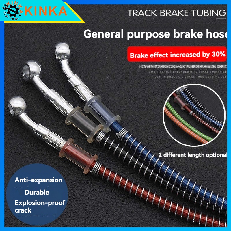 thumbnail image 2 of Rxmgf Motorcycle Hydraulic Brake Oil Hose Line Pipe For Atv Pit Dirt Bike Go Kart 60 Cm 2 of 12