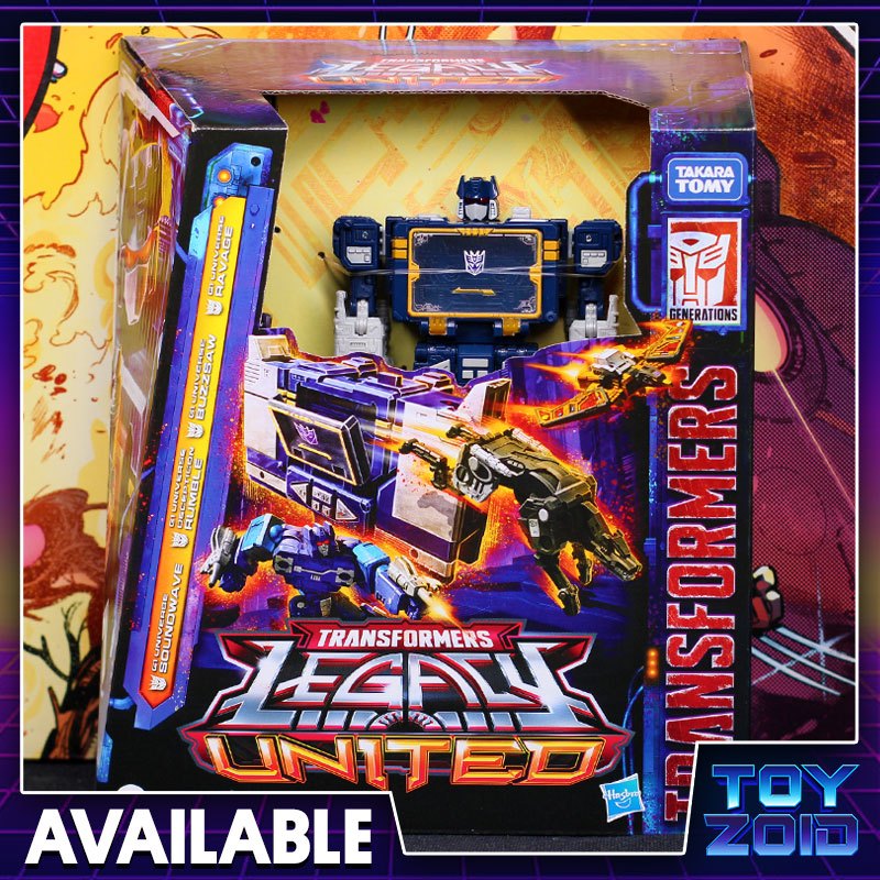 Transformers Legacy United Leader G1 Universe Soundwave with Rumble ...