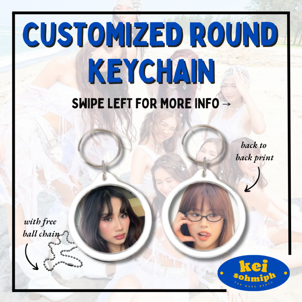 Keisohmiph | Customized / Personalized Acrylic Round Keychain with Back ...