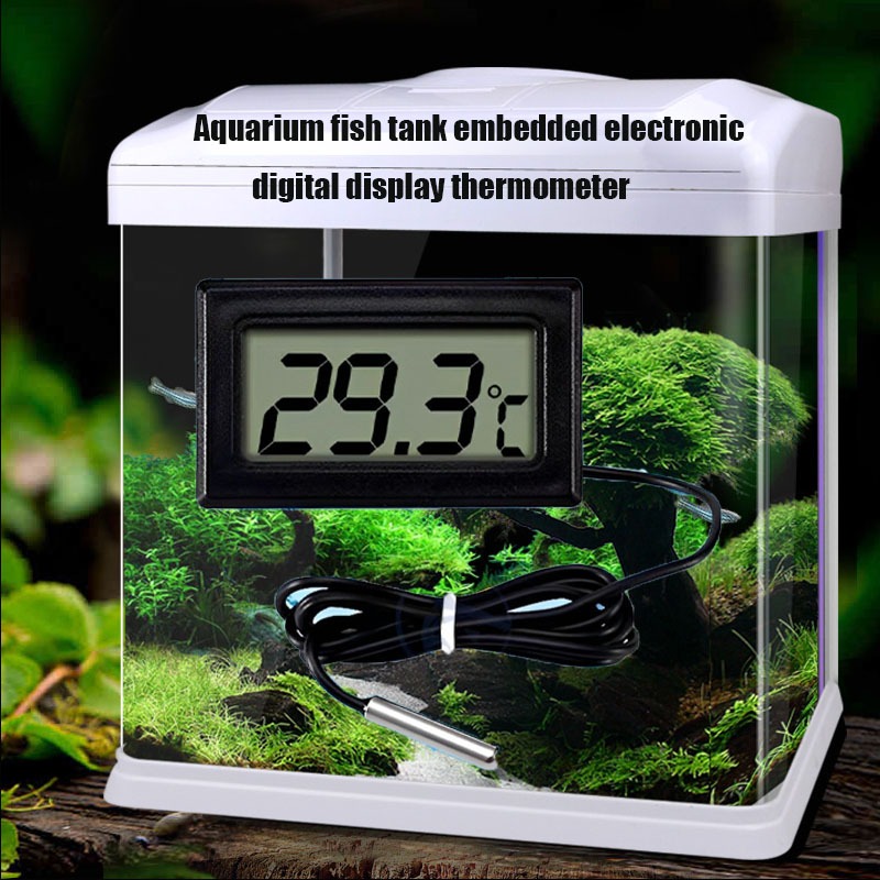 Aquarium Fish Tank Embedded Electronic Digital Thermometer for Aquarium ...