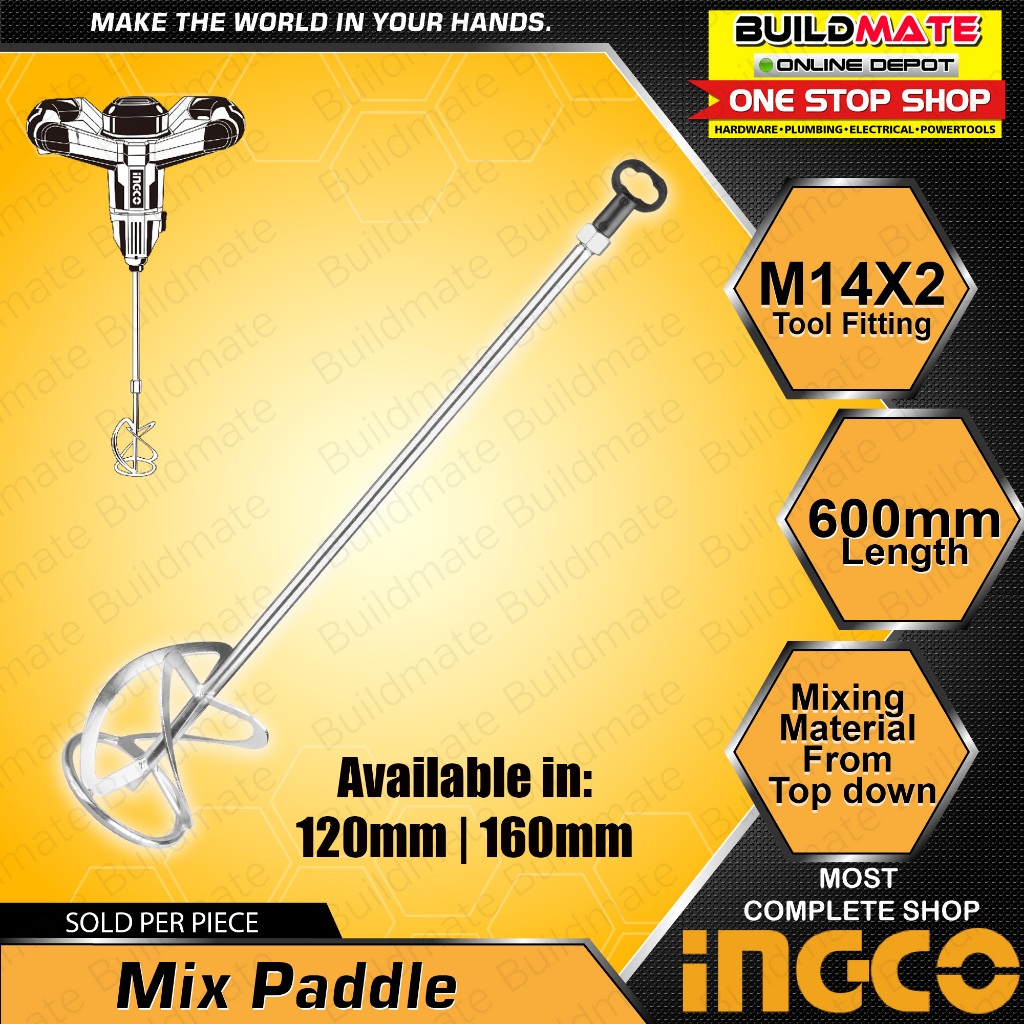 Buildmate x INGCO Mixer Paddle/ Stirring Mixing Rod Stick 160mm MP1160 ...