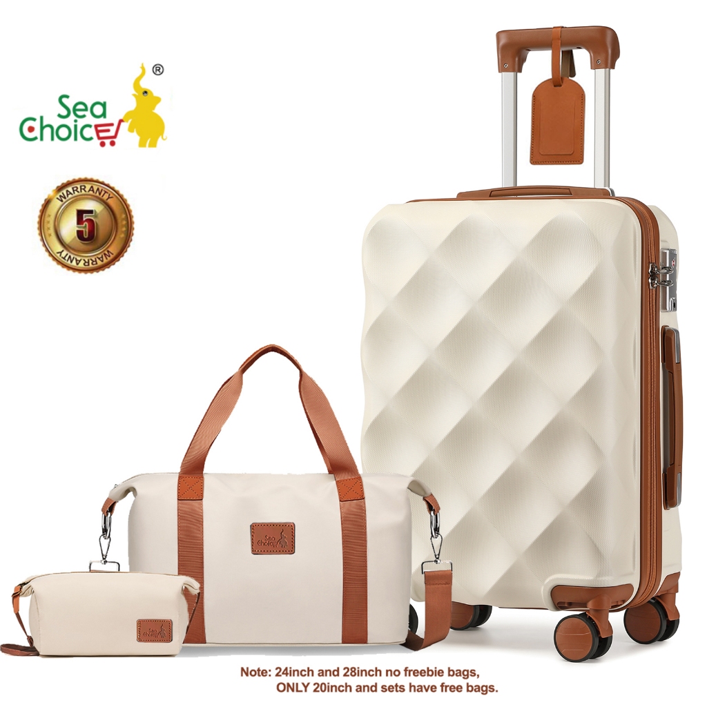 SeaChoice 20'' ABS Hand Carry Cabin Luggage Trolley 2tone Color