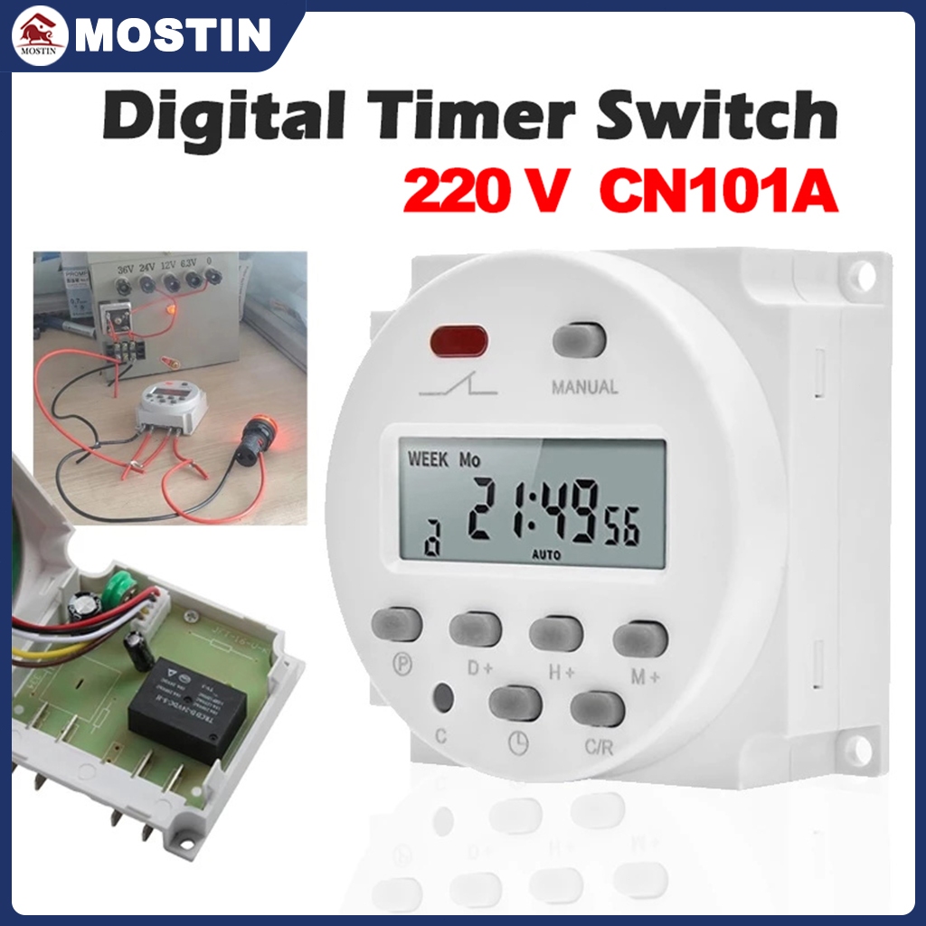 220V Digital Programmable Timer Switch Relay Control , time controller ...