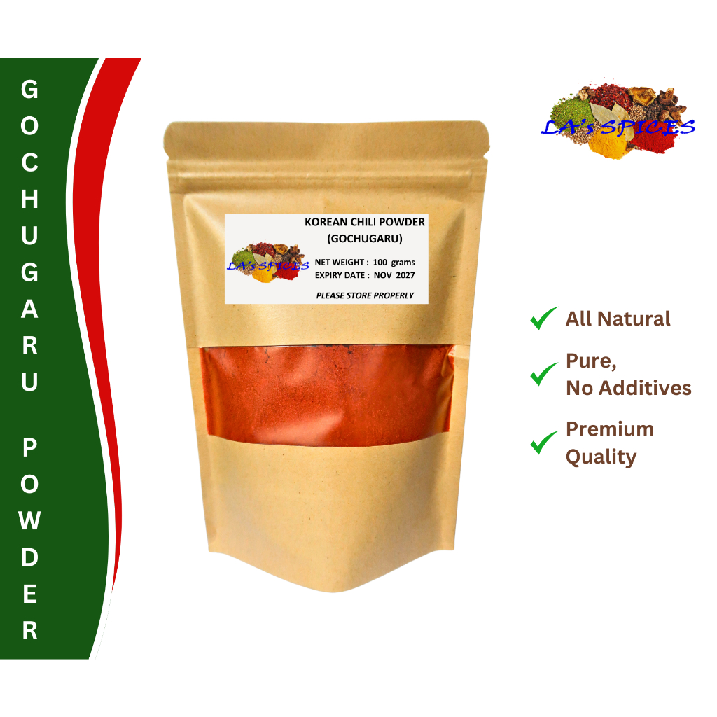 Korean Chili Powder/Flakes (Gochugaru) - 100 grams, 250 grams or 500 ...