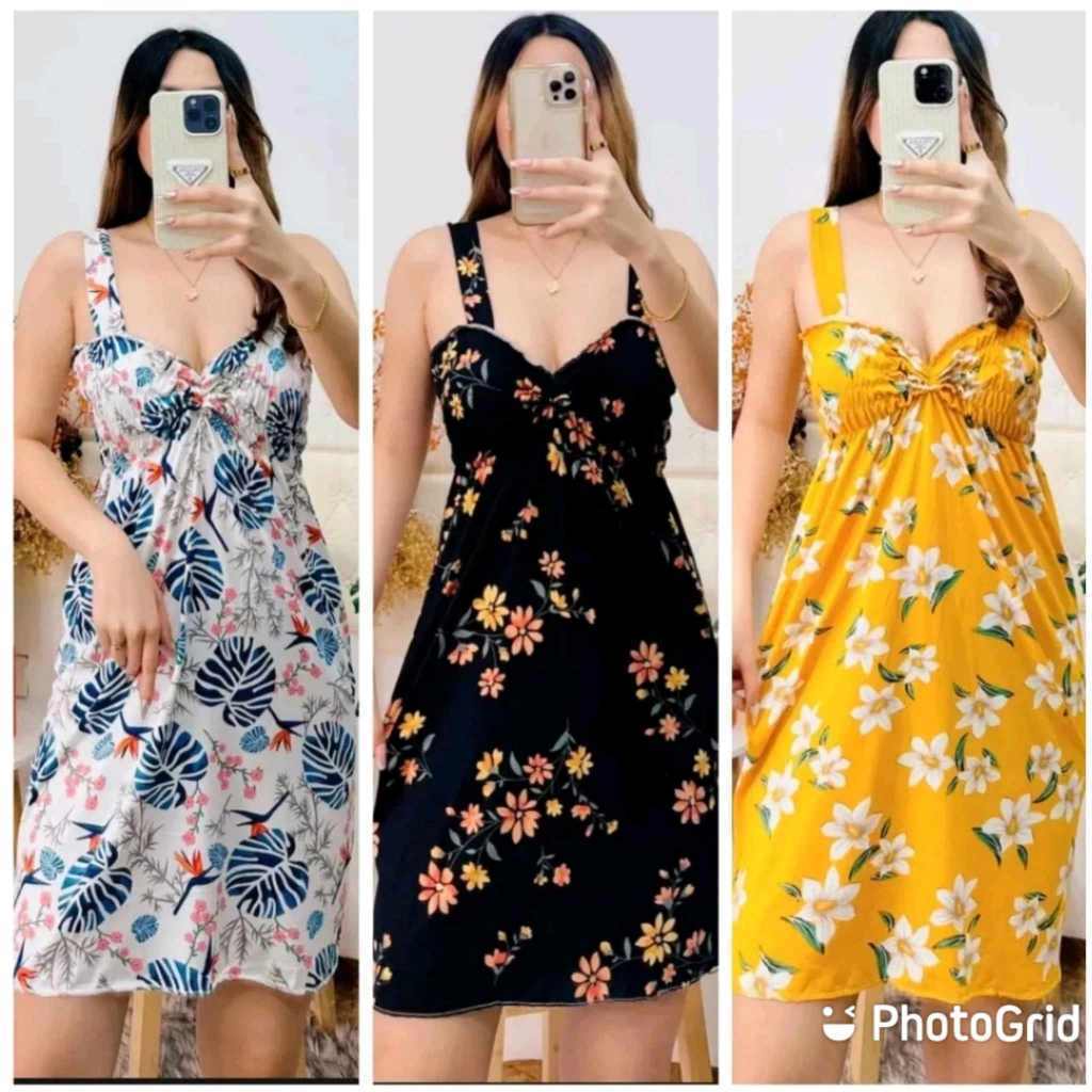 Ruffles /MINI RUFFLES SMOCKED DRESS/daster pambahay | Shopee Philippines