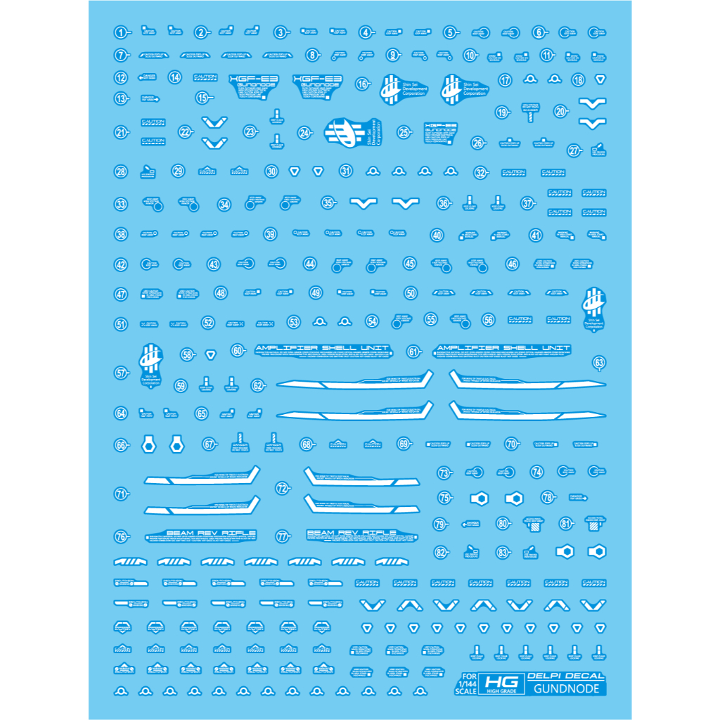 Delpi Decal HG Gundnode Waterslide Decals | Shopee Philippines