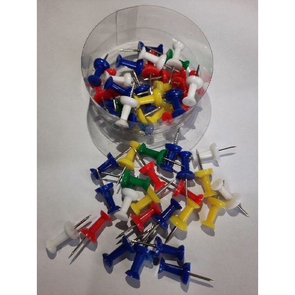 Push Pins assorted color (sold per pack) | Shopee Philippines
