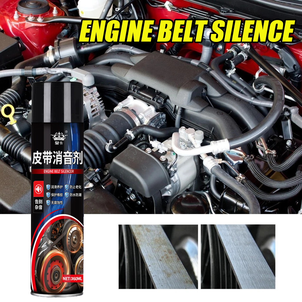 Spray Conditionneur Courroie Moteur Voiture - Lubrifiant Anti-Bruit Et Silencieux 100ml
