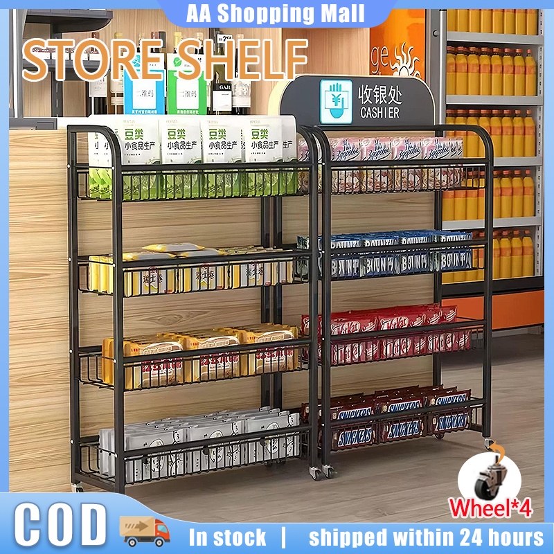Supermarket Shelves Cash Register Display Rack Convenience Display Rack ...