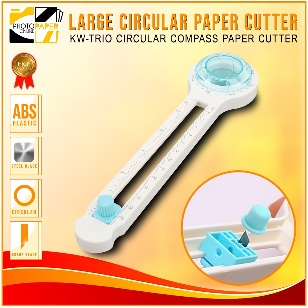 KW-Trio Large Circular Paper Cutter Compass for Laminated Photo DIY ...