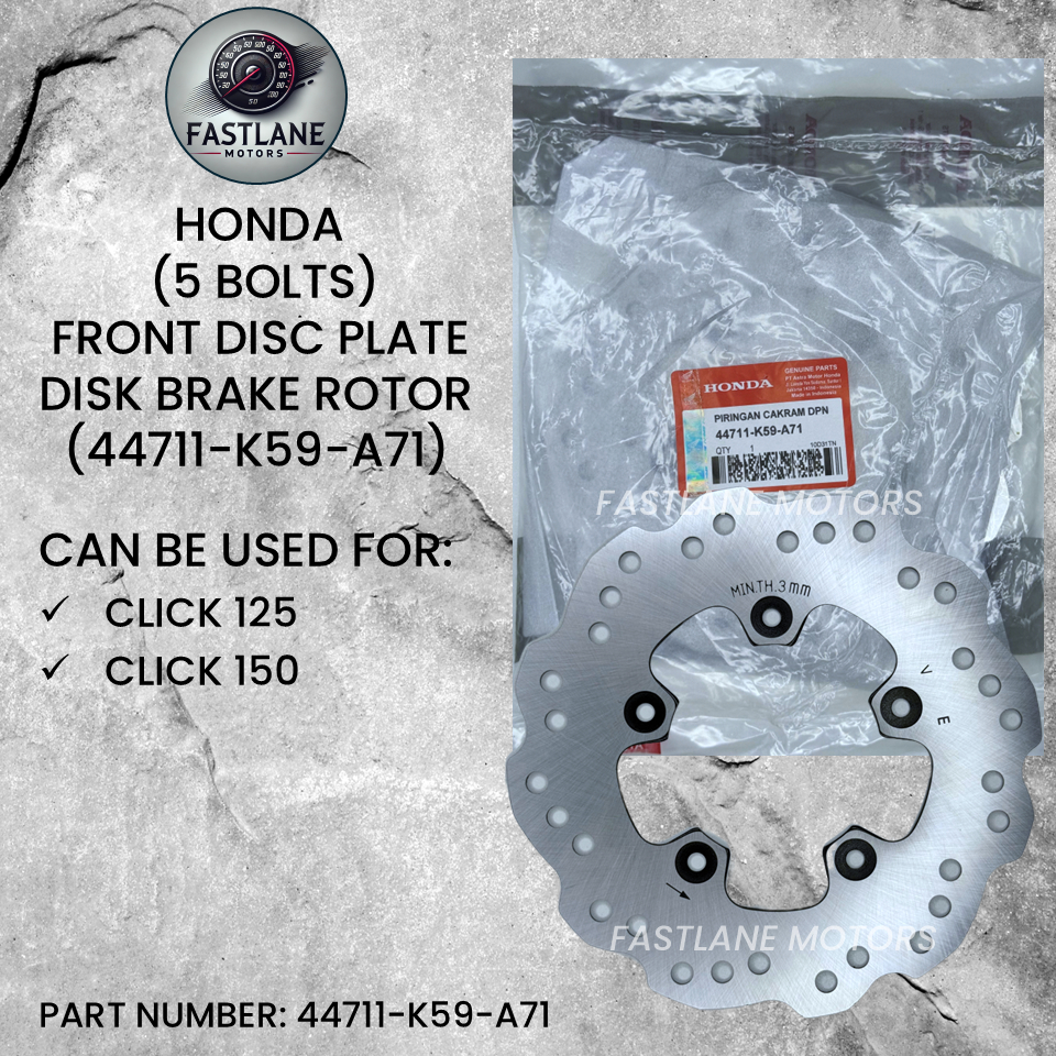 HONDA (5 & 4 BOLTS) FRONT DISC PLATE DISK BRAKE ROTOR FOR CLICK 125/150 ...
