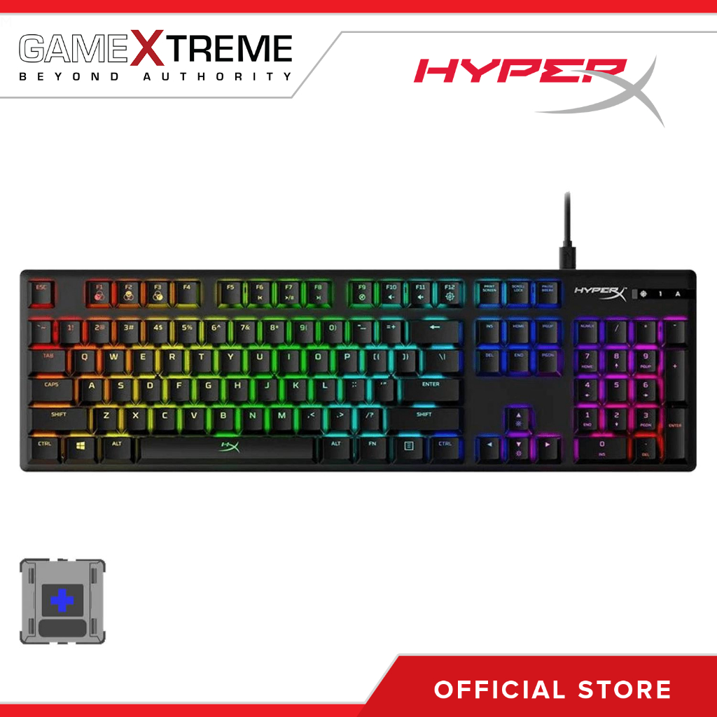 HyperX Alloy Origins RGB [Blue Switch] [HX-KB6BLX-US] | Shopee Philippines