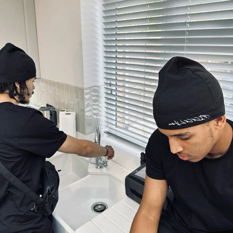 HUNNID SKULL CAP BLACK AND GRAY COLORWAY | HUNNID BRAND | Shopee ...