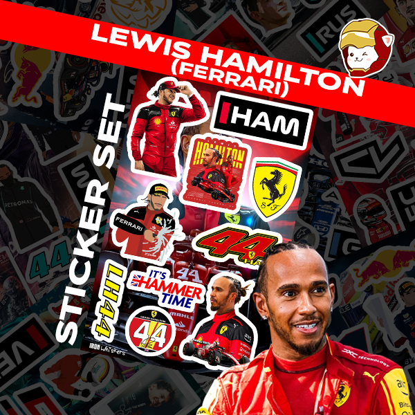 F1 | Lewis Hamilton Ferrari & Mercedes | Vinyl Stickers | Shopee ...