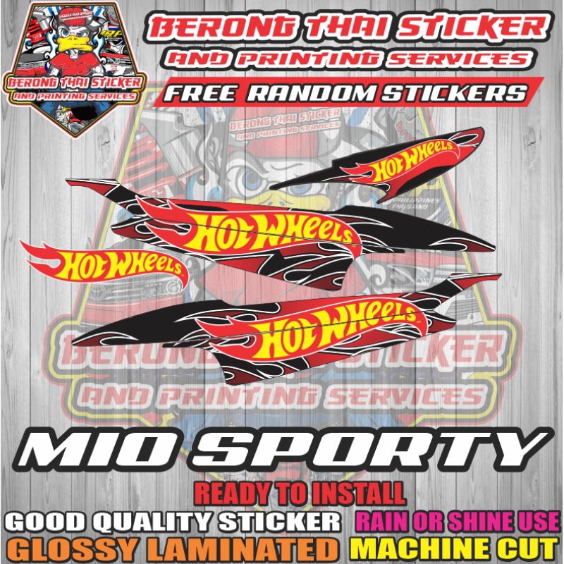Mio Sporty Old Hot wheels Sticker Glossy | Shopee Philippines