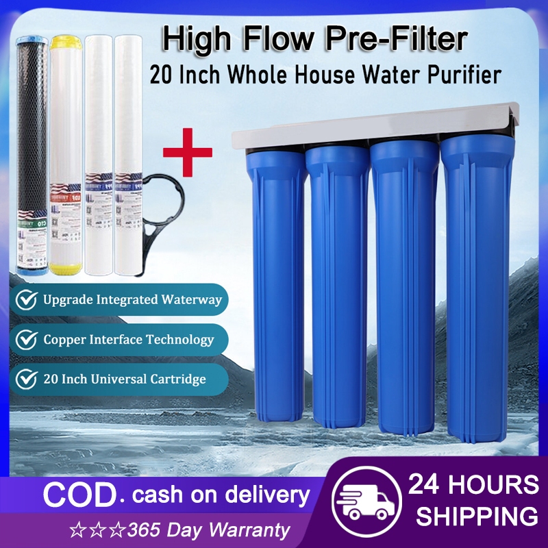 2/3/4 Stage 20 Inch Deep Well Source Water Filter housing Complete Set ...
