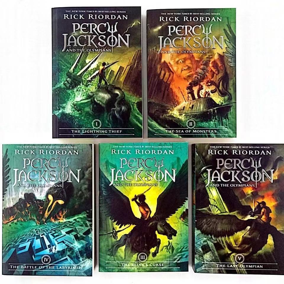 5 Books Percy Jackson & the Olympians Set (Paperback) by Rick Riordan ...